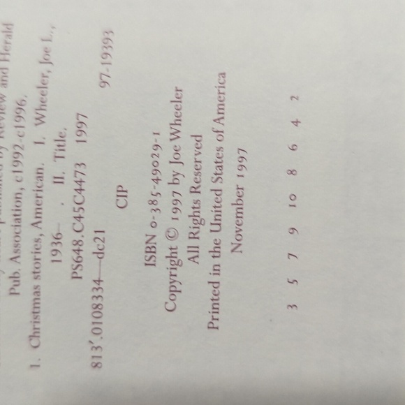 Joe Wheeler Christmas in My Heart Vintage Hardback Book 1997 - Used - Picture 6 of 9